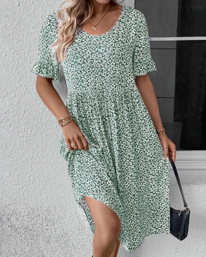 Romane – Robe midi d'été décontractée femme
