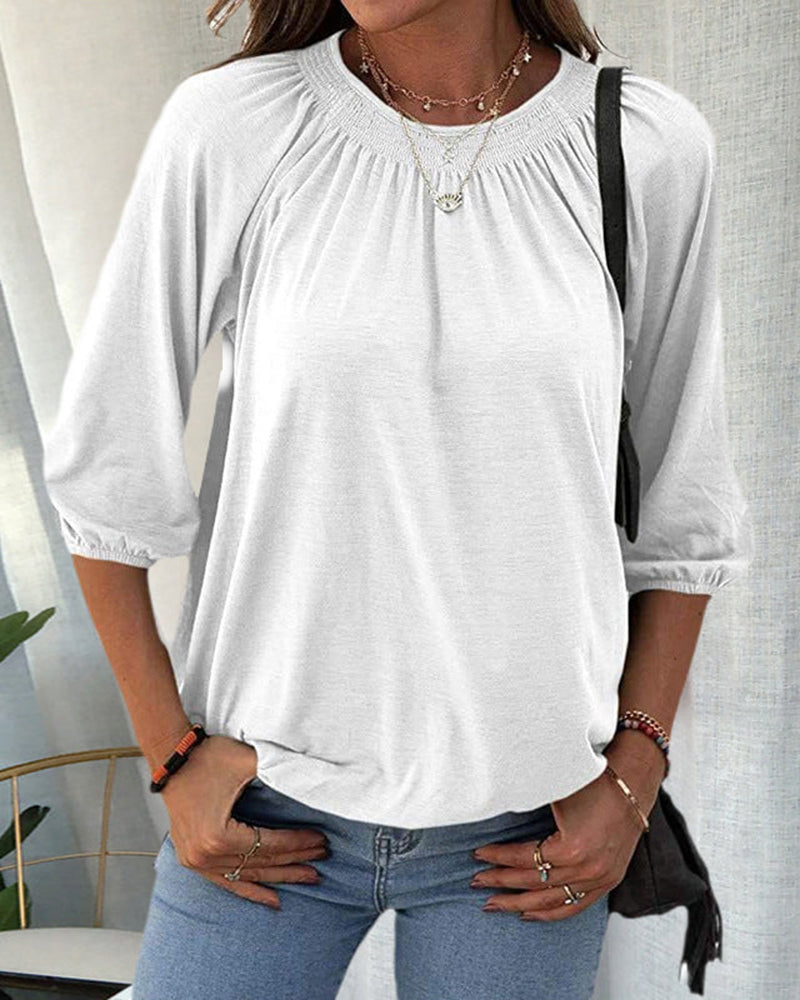 Kiara – T-shirt à col rond femme