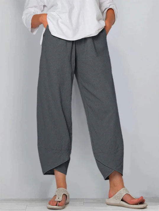 Nathalie – Pantalon légèrement raccourci femme