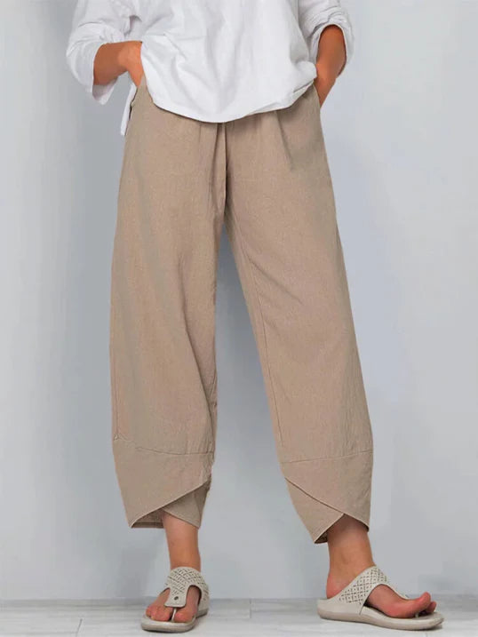 Nathalie – Pantalon légèrement raccourci femme