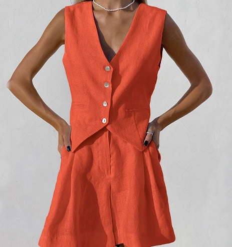 Élise – Ensemble deux pièces avec gilet femme