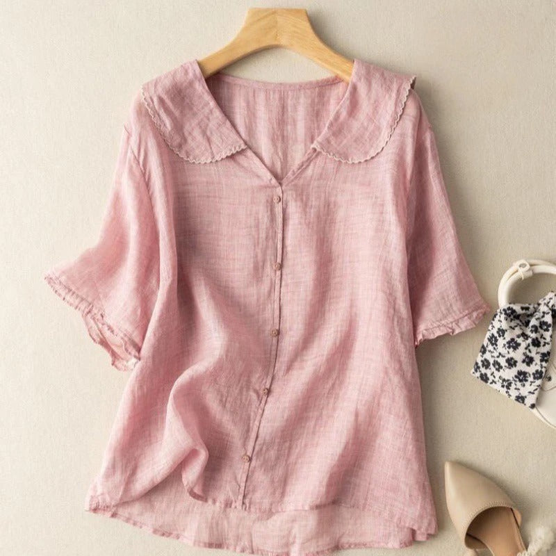 Blandine – Blouse avec détails boutonnés femme