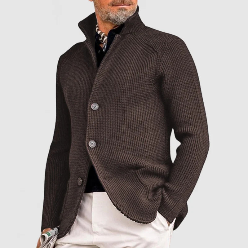 Gérard – Cardigan tricot homme d’hiver à poches
