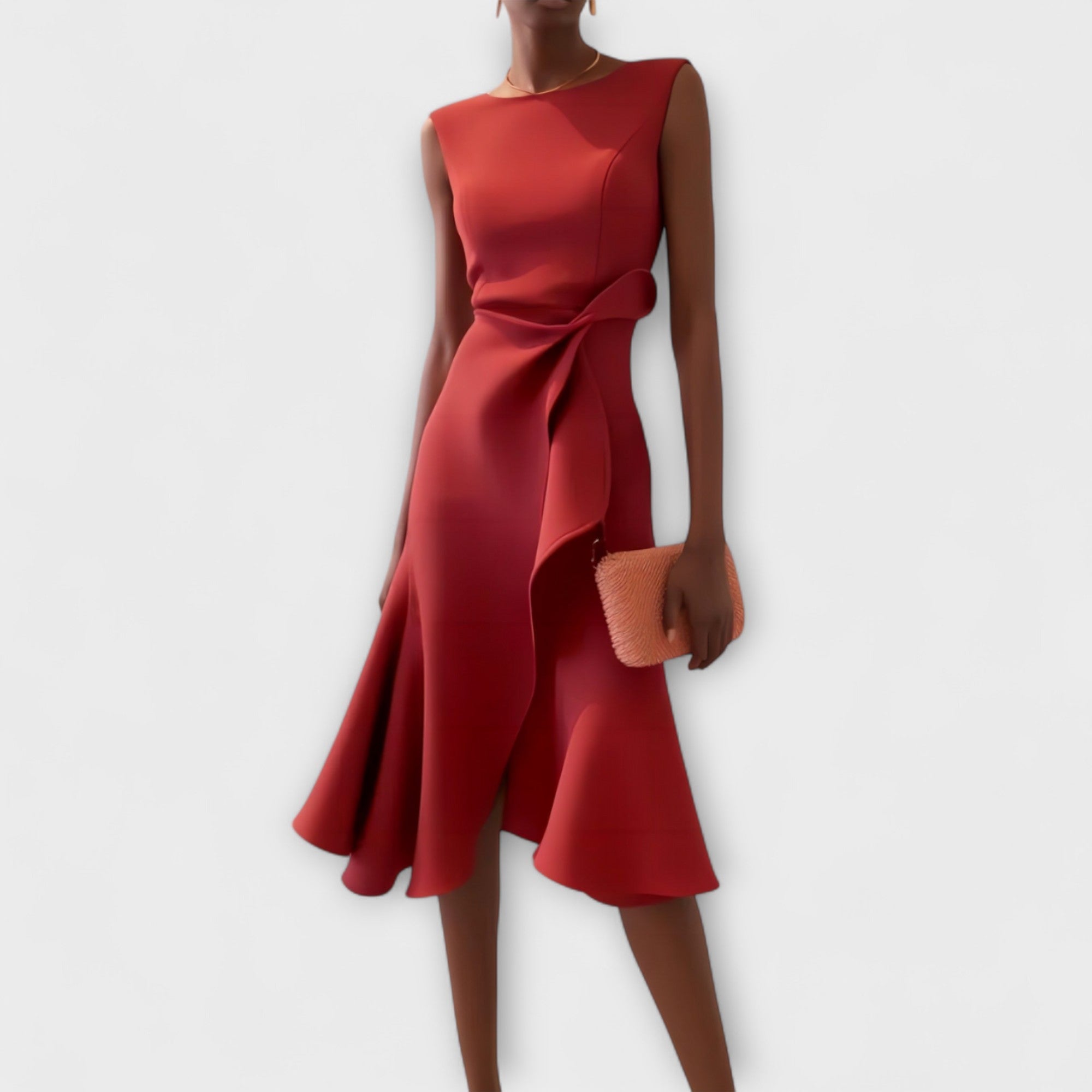 Aurélie – Robe midi sophistiquée femme