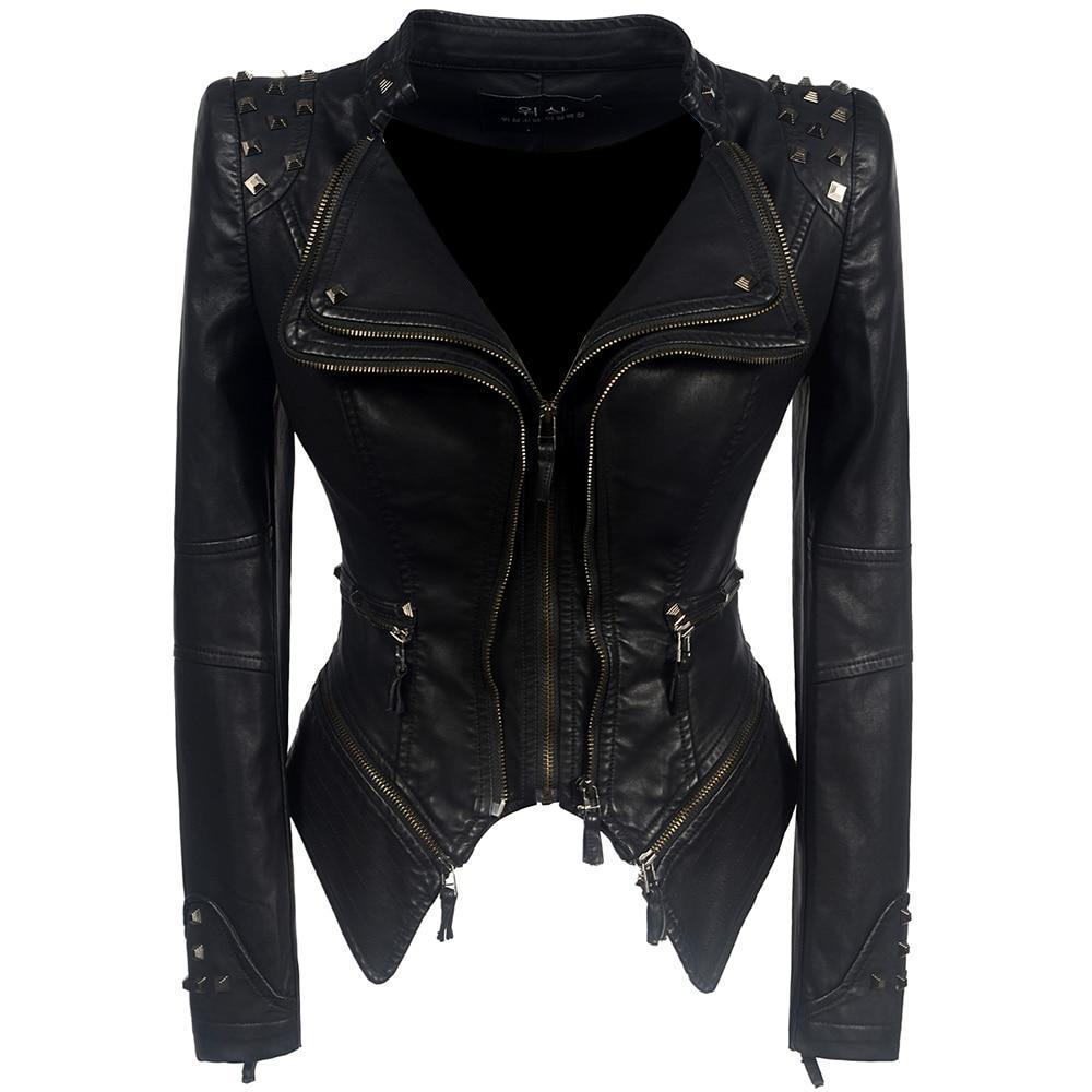 Léa – Veste femme biker