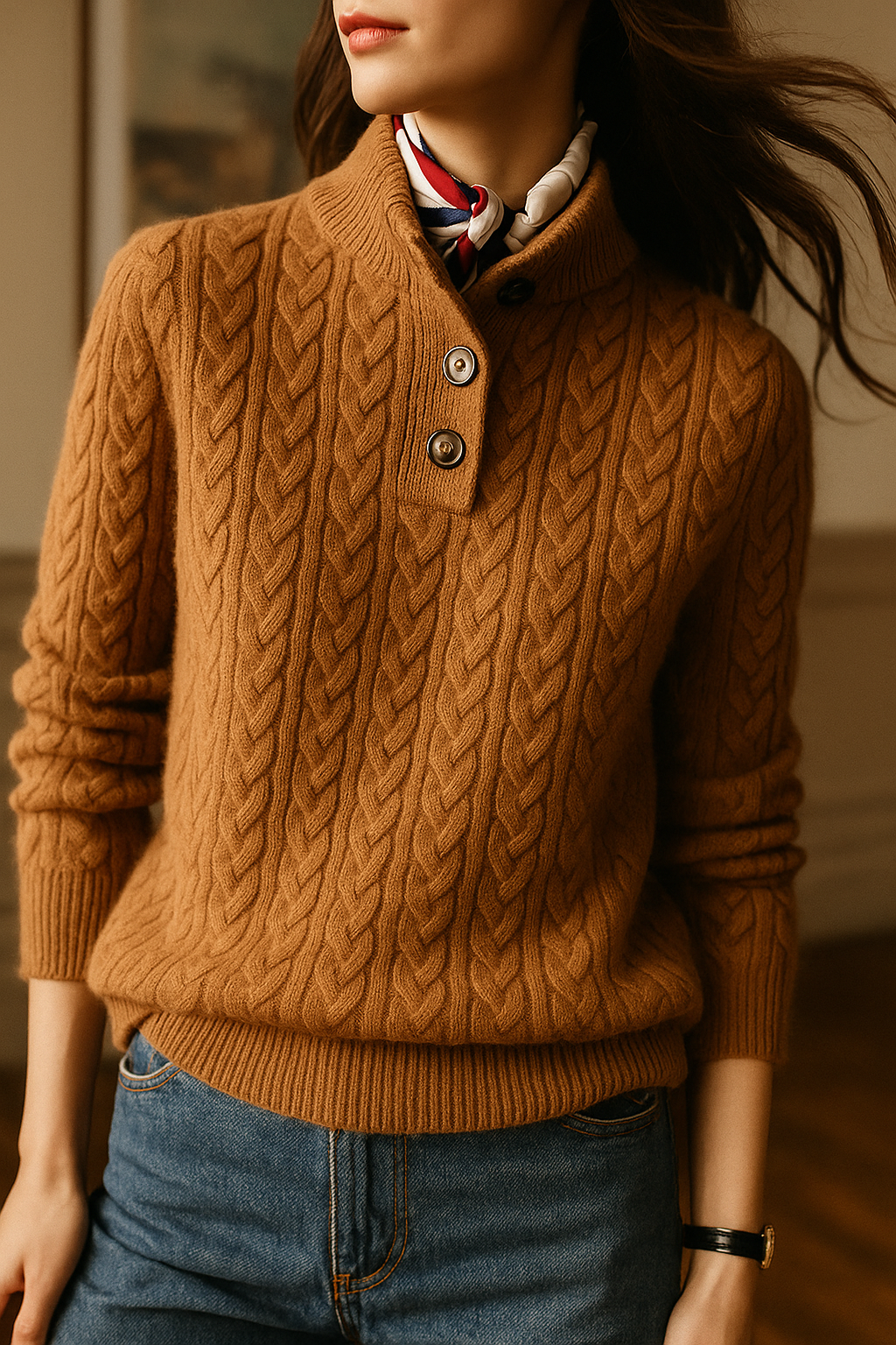 Margaux – Pull oversize en maille femme