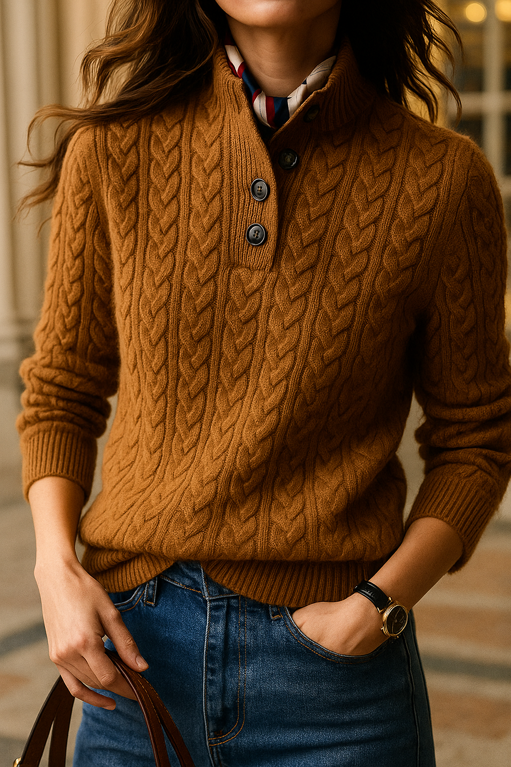 Margaux – Pull oversize en maille femme