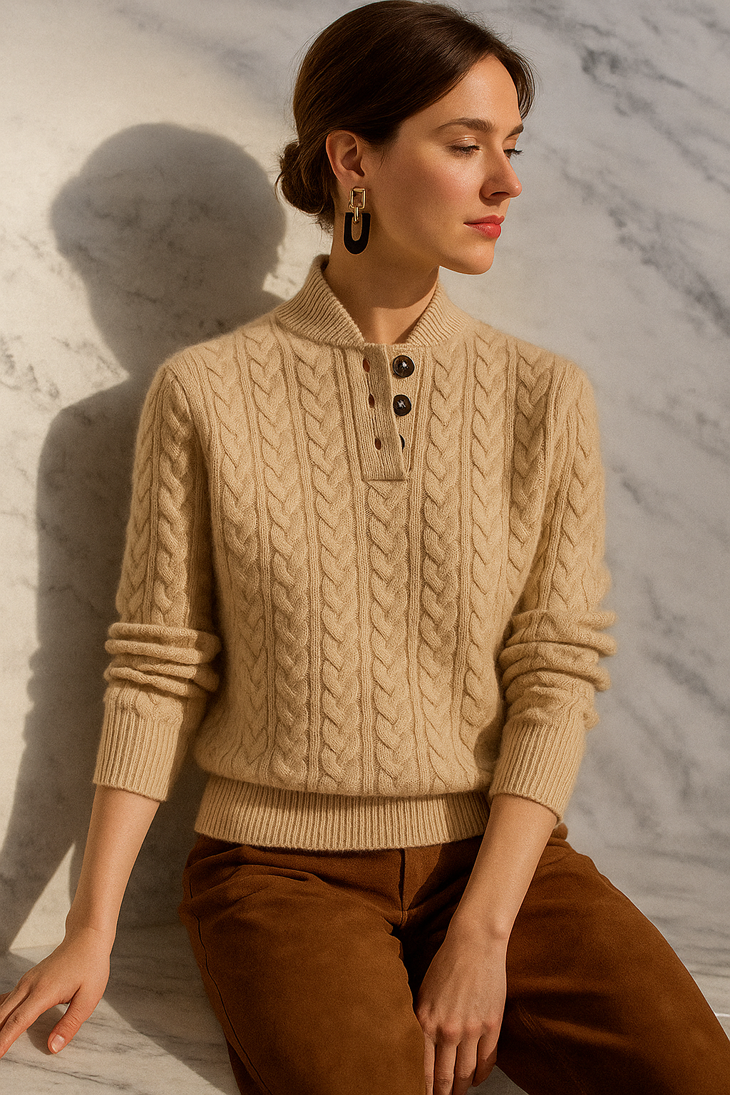 Margaux – Pull oversize en maille femme