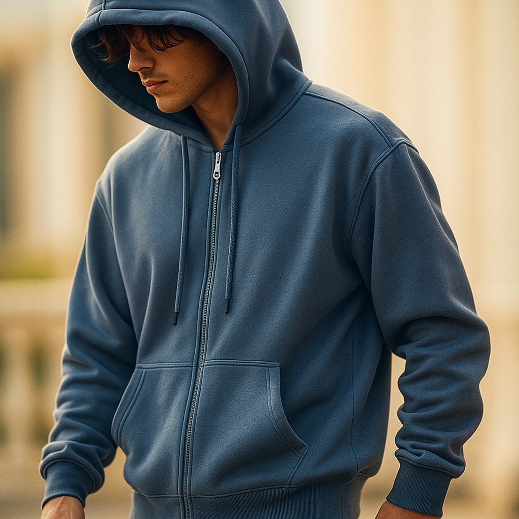 Baptiste – Hoodie polaire zippé homme
