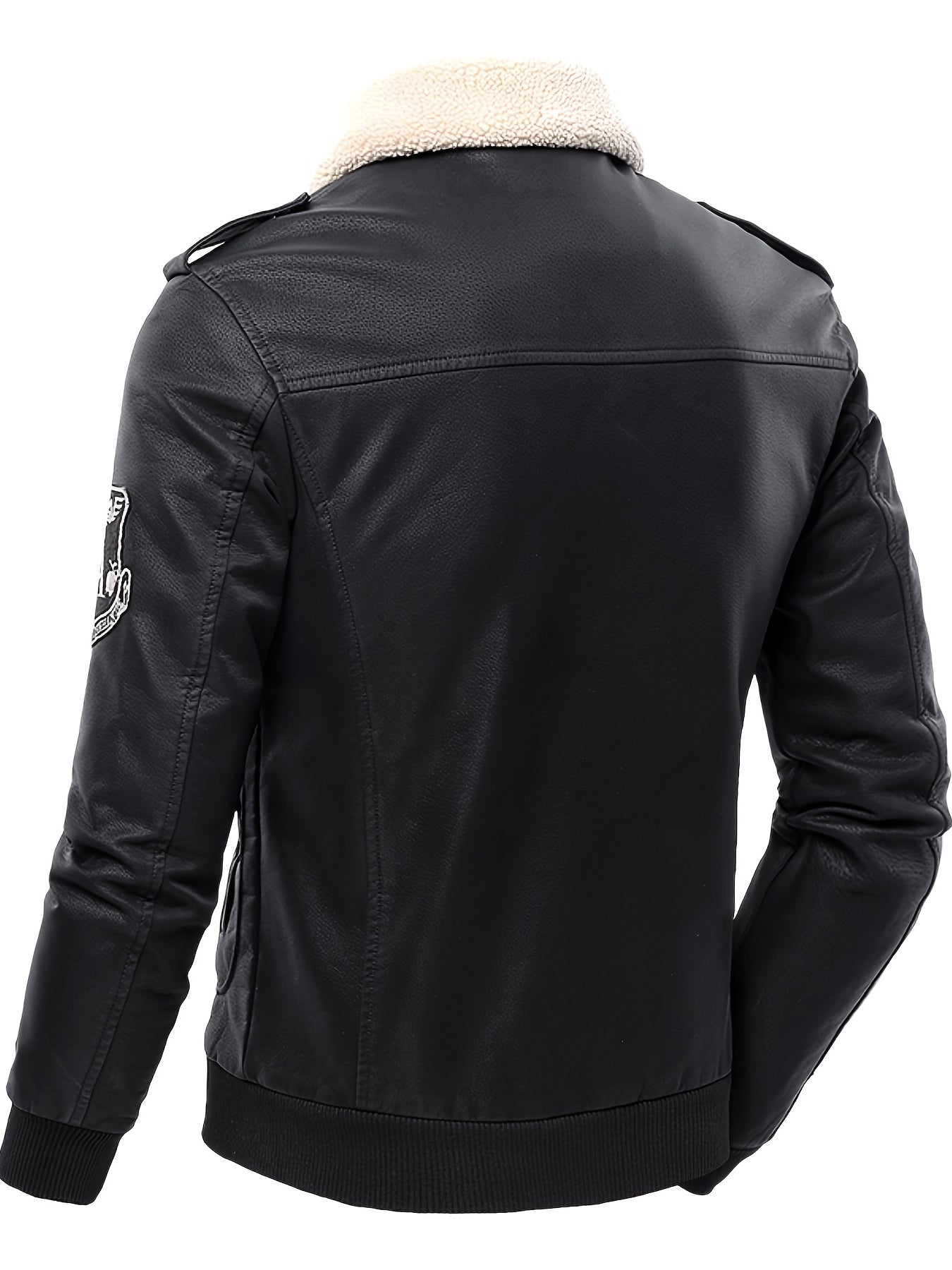 Maxence – Blouson aviateur d’hiver homme avec col en fourrure