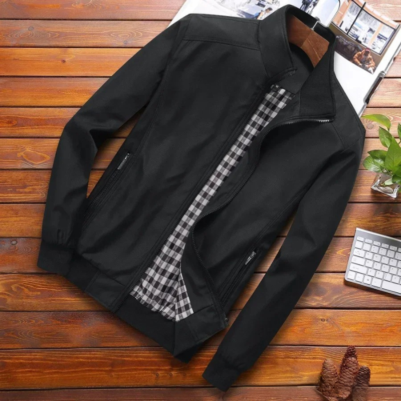 Séverin – Veste coupe-vent homme automne col montant