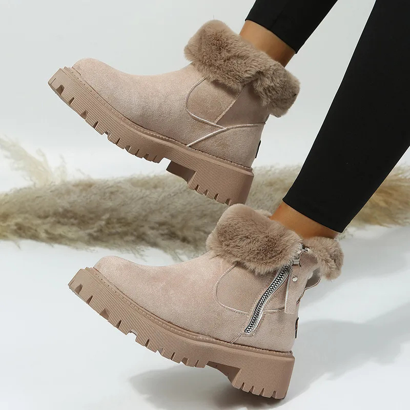Manon – Bottes d’hiver zippées femme