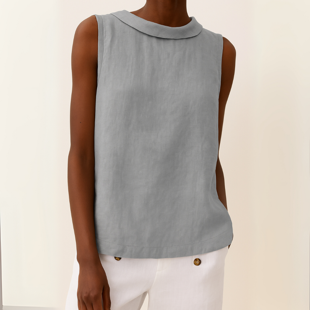 Agathe – Top sans manches à col roulé femme