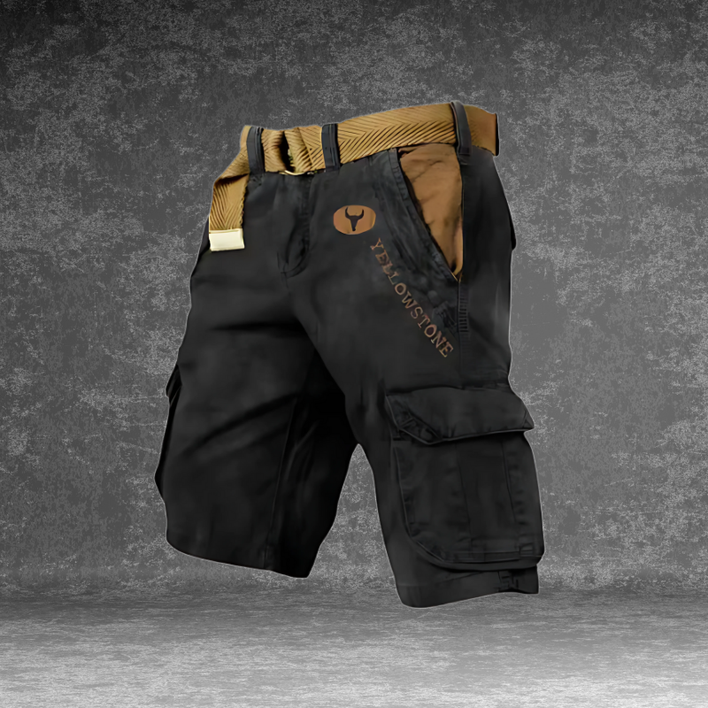 Short cargo pour homme respirant avec poches multiples et coupe confortable pour l’été