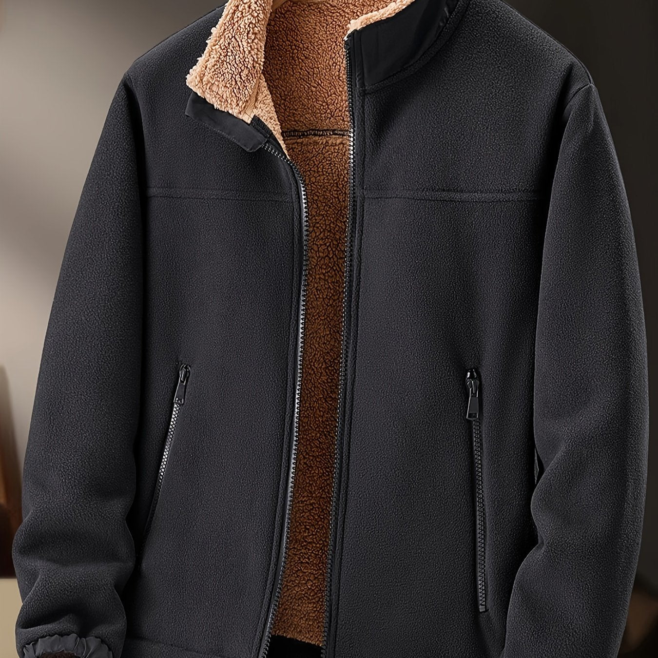 Timothée – Veste polaire homme avec doublure et fermeture zippée