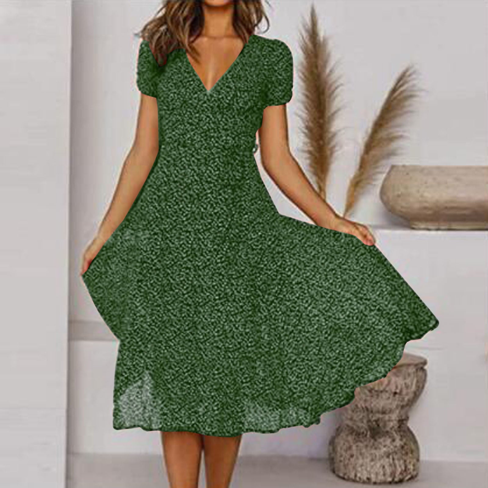 Lucile – Robe d'été à col en V femme