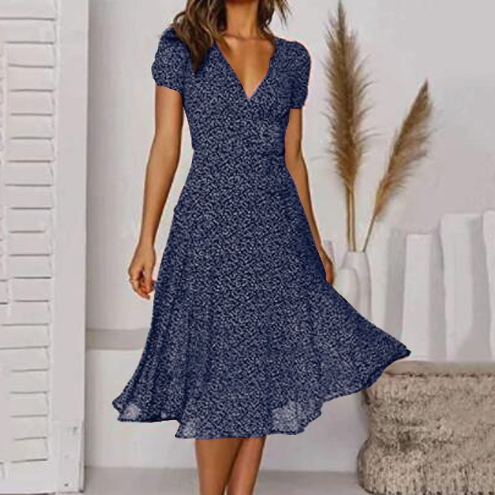Lucile – Robe d'été à col en V femme