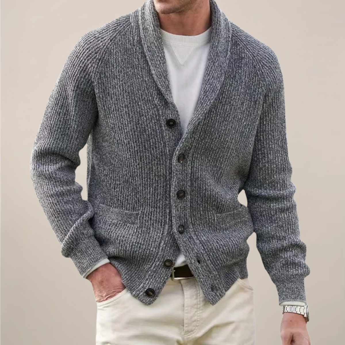 Arthur – Cardigan à col châle homme