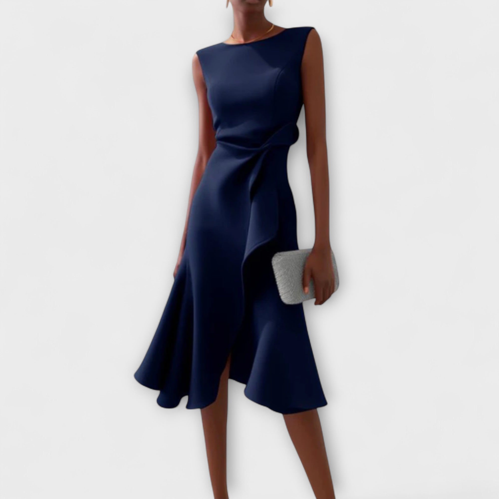 Aurélie – Robe midi sophistiquée femme