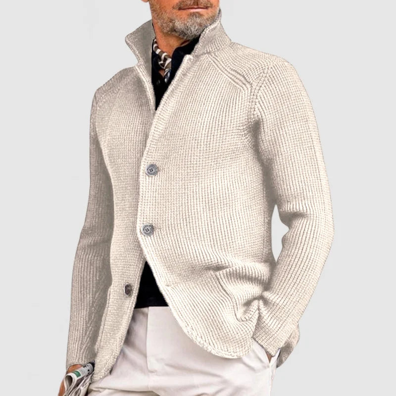 Gérard – Cardigan tricot homme d’hiver à poches