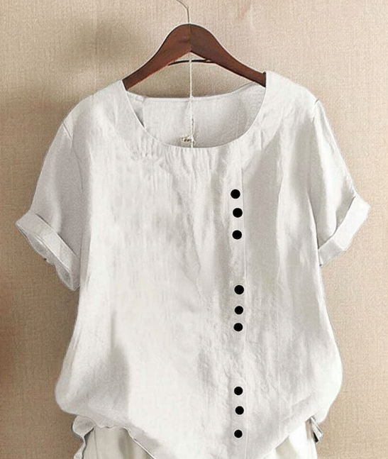 Maëva – Blouse d’été à manches courtes et col rond femme