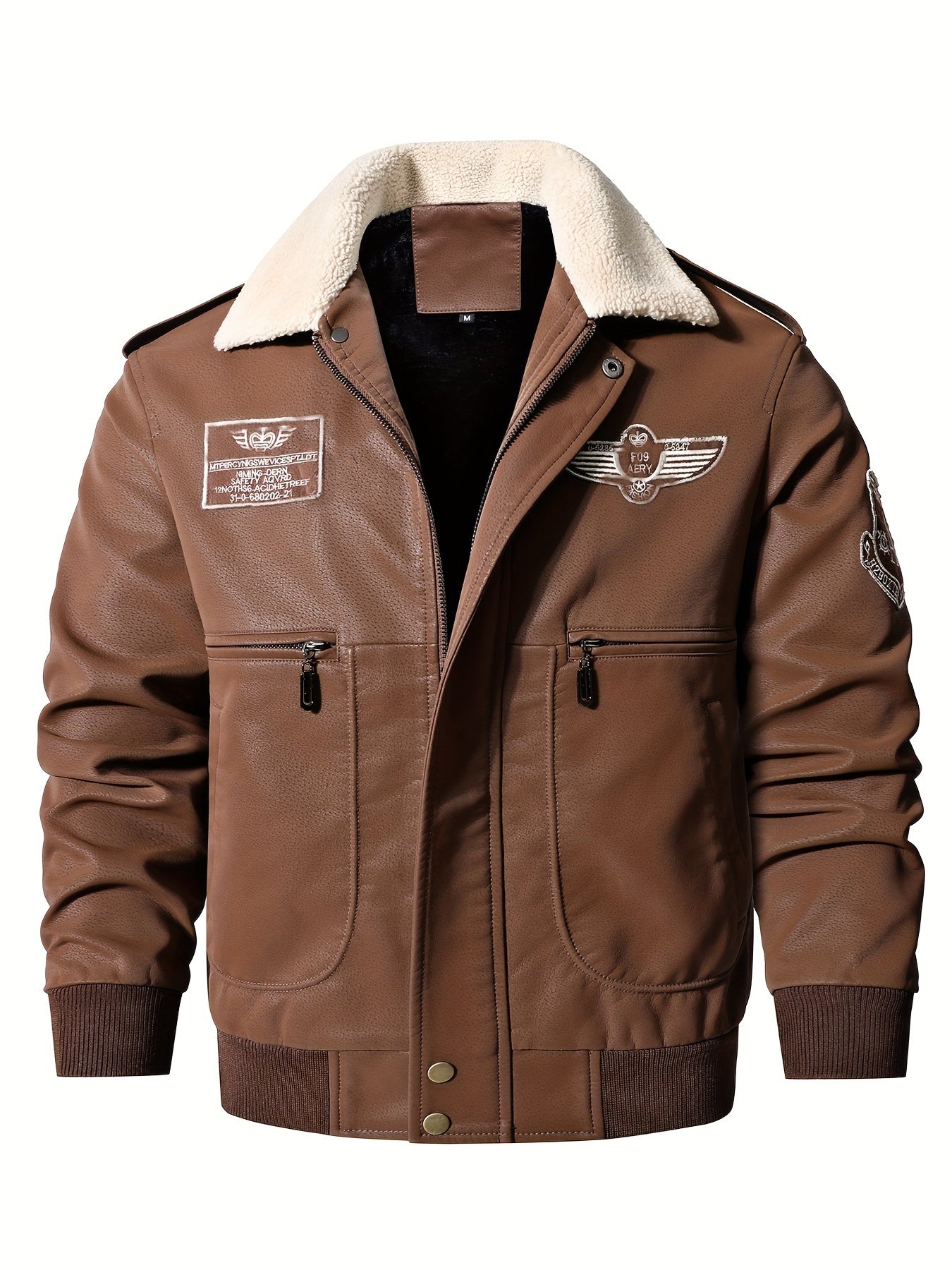 Maxence – Blouson aviateur d’hiver homme avec col en fourrure