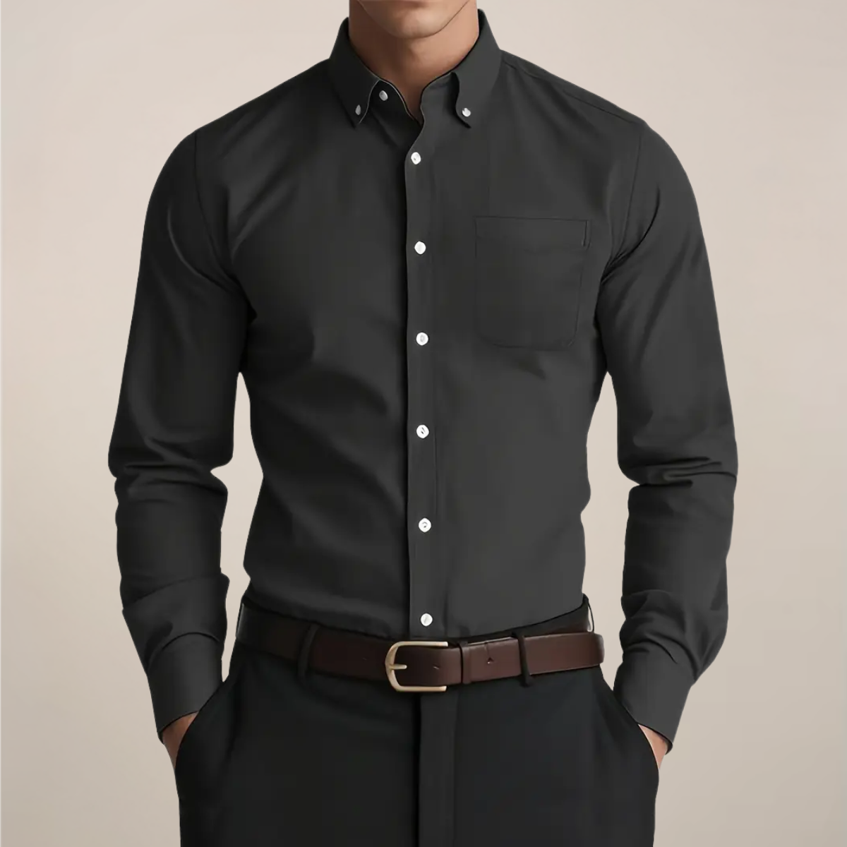 Hugo – Chemise casual à manches longues homme