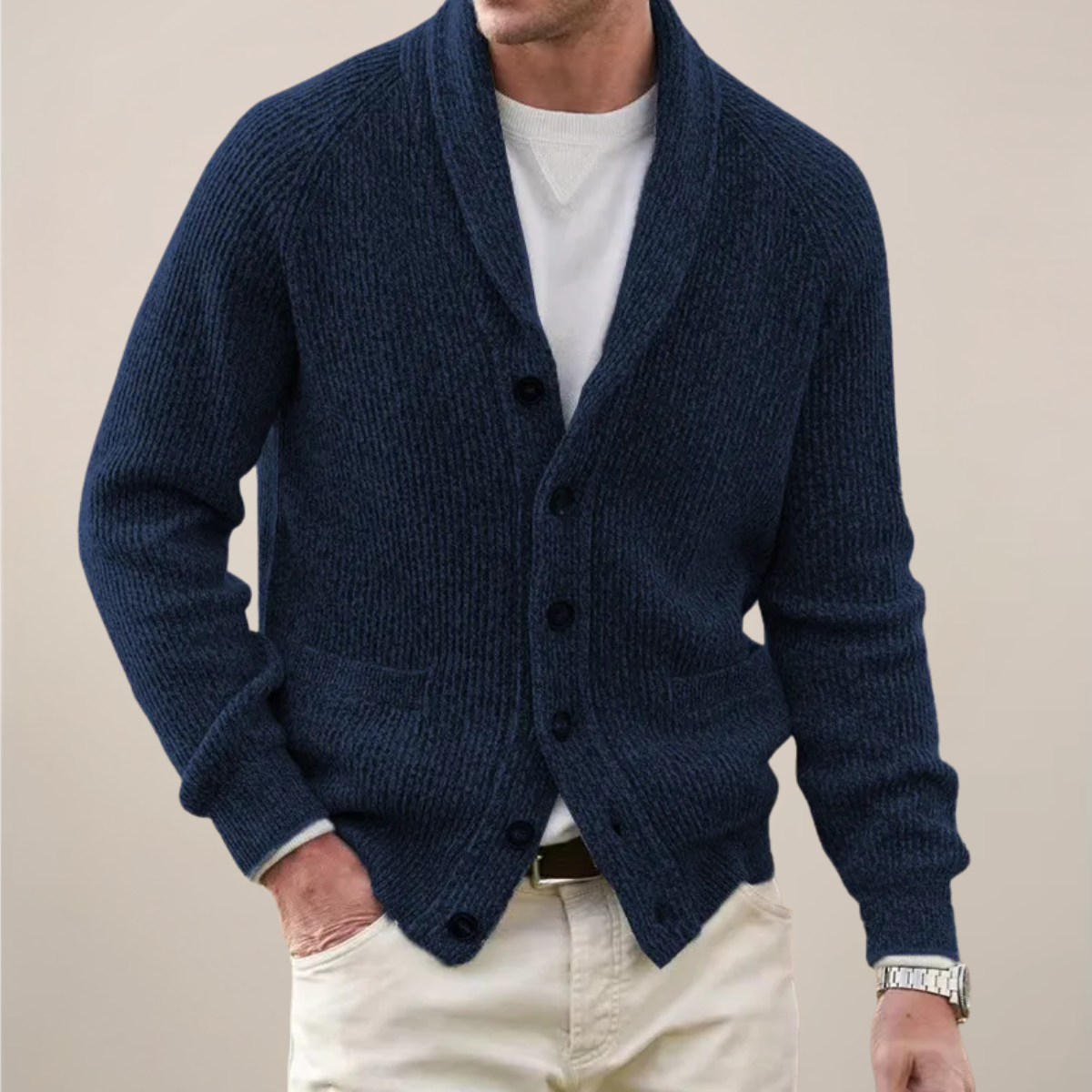 Arthur – Cardigan à col châle homme
