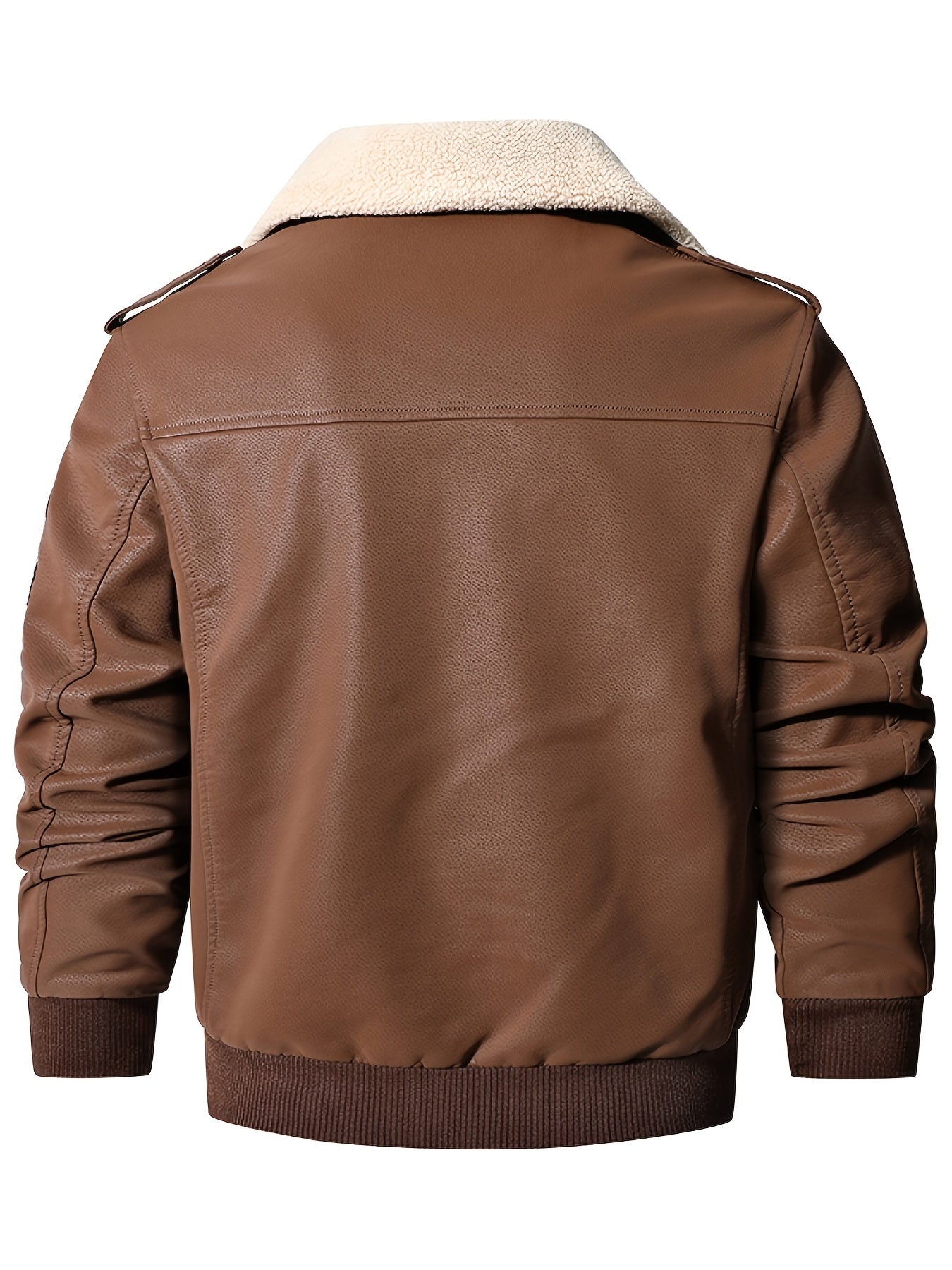 Maxence – Blouson aviateur d’hiver homme avec col en fourrure