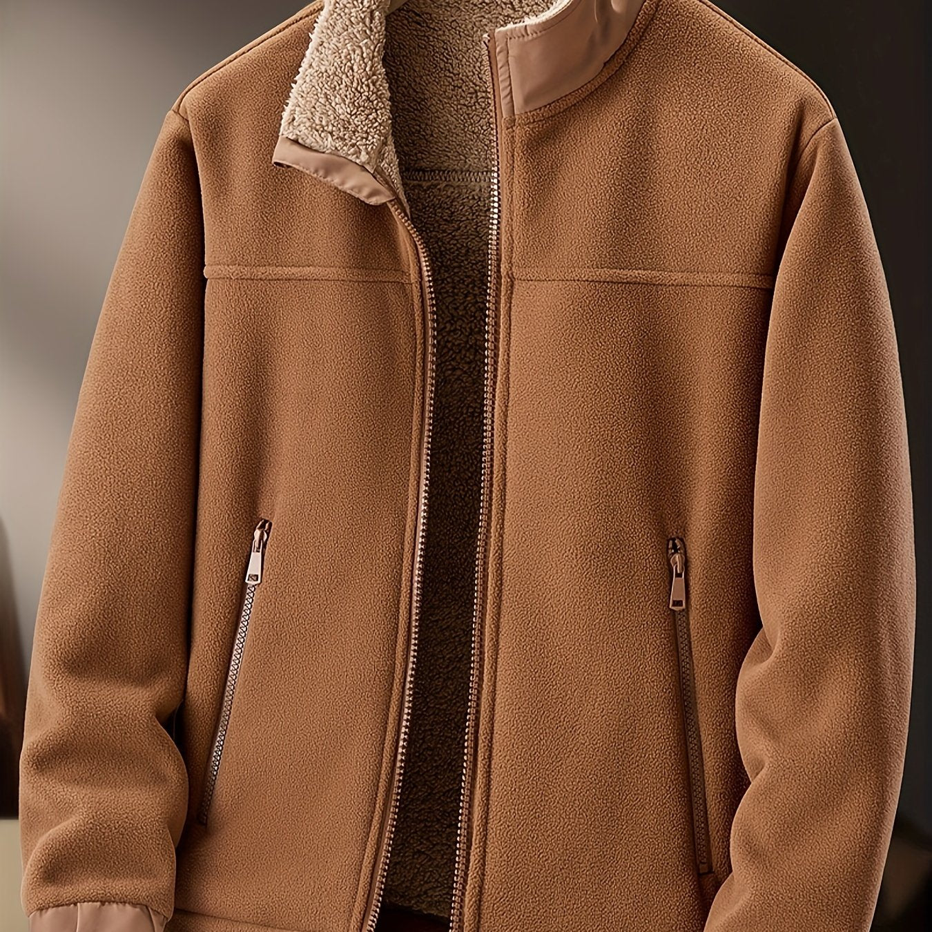 Timothée – Veste polaire homme avec doublure et fermeture zippée