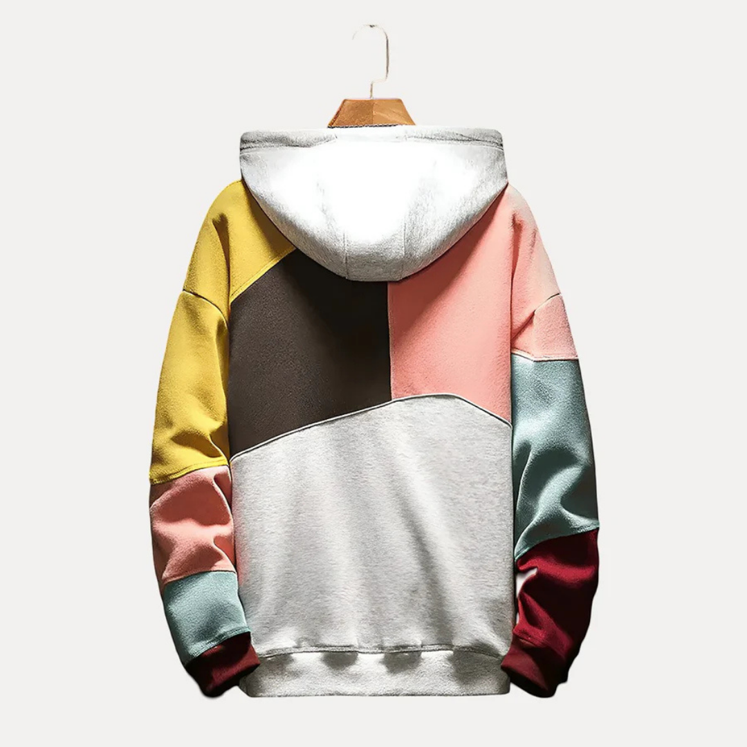 Mathis - Sweat à capuche multicolore homme