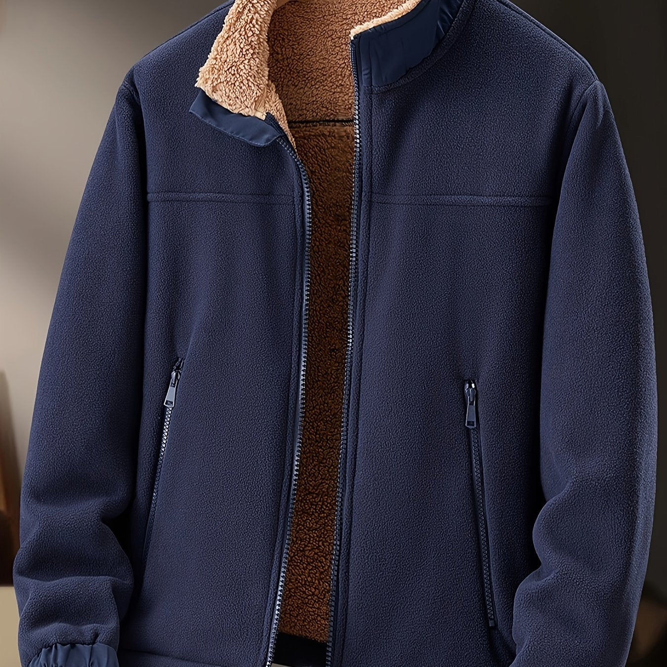 Timothée – Veste polaire homme avec doublure et fermeture zippée