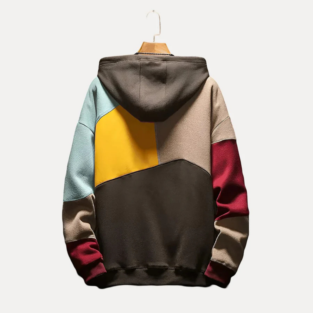 Mathis - Sweat à capuche multicolore homme