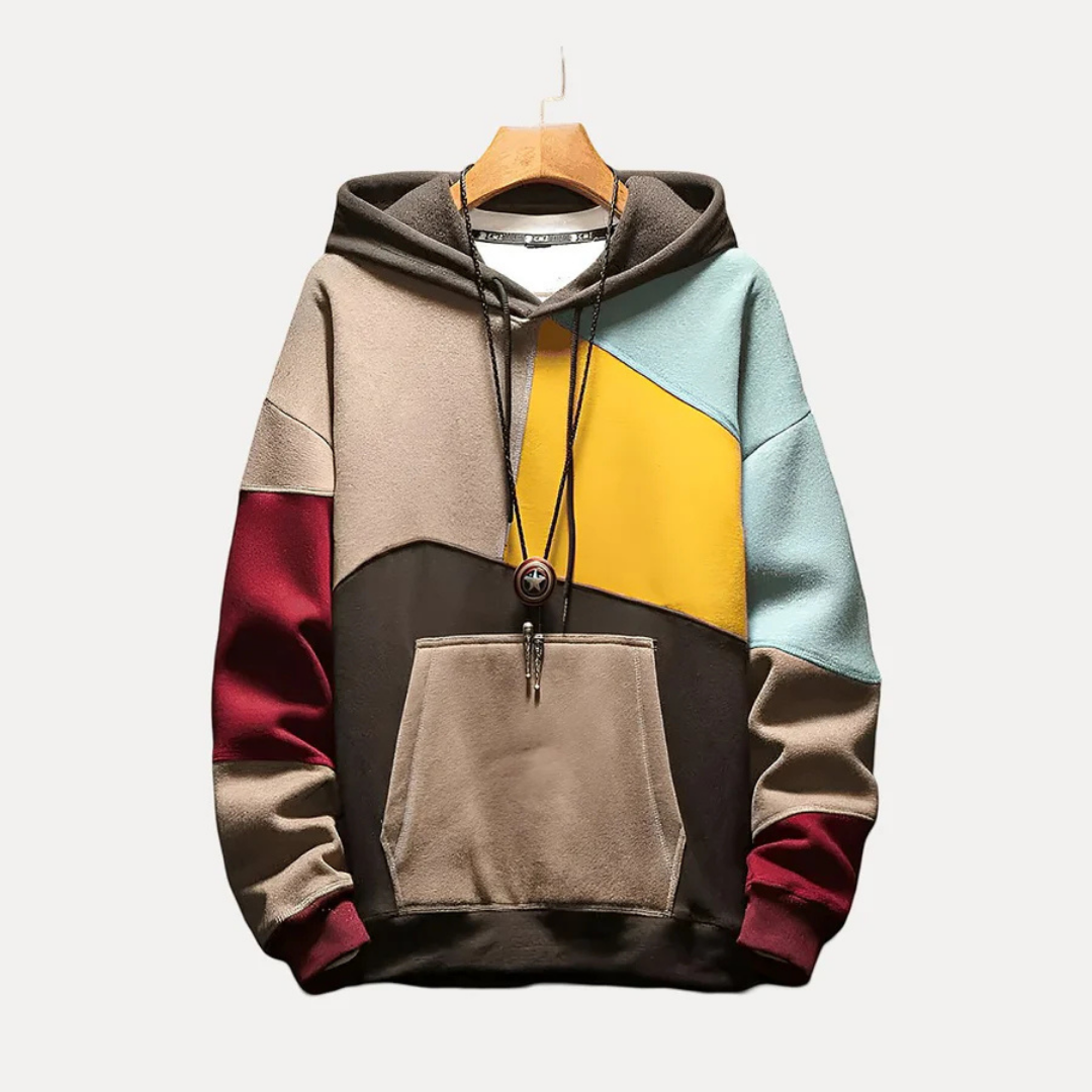 Mathis - Sweat à capuche multicolore homme