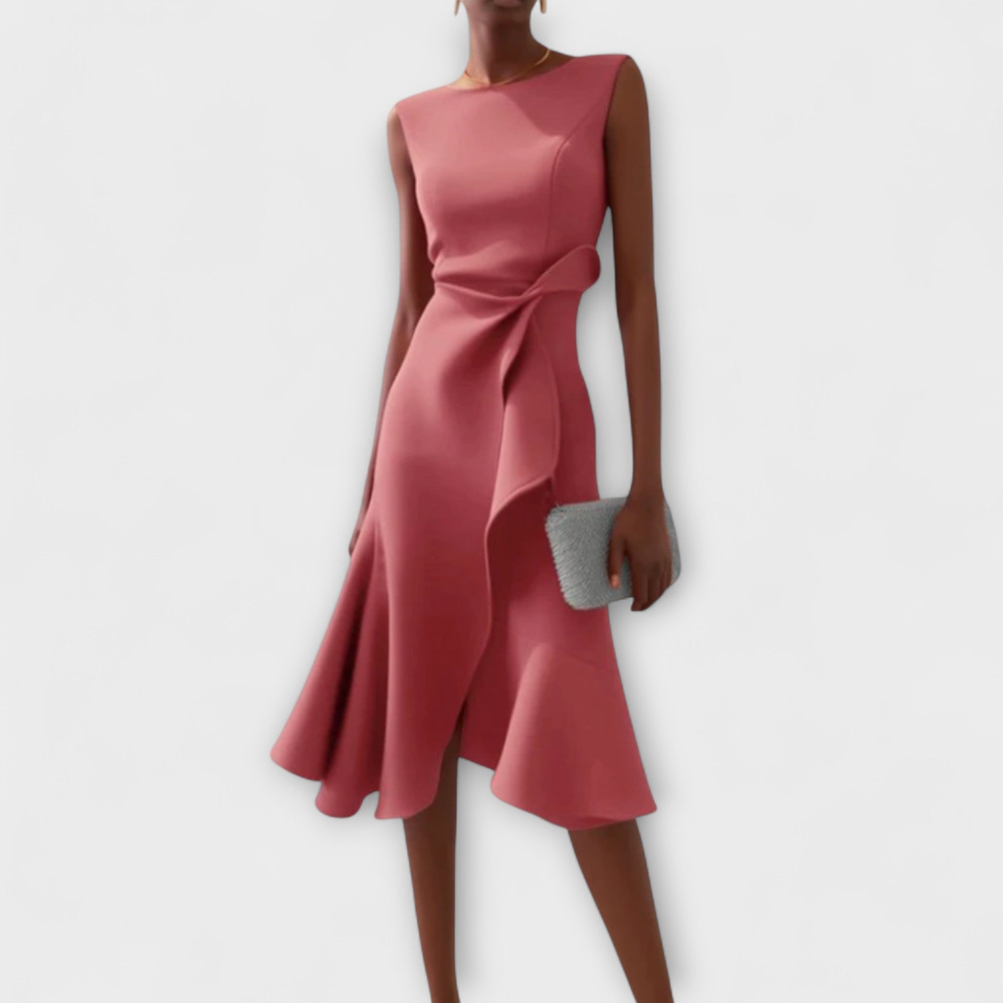 Aurélie – Robe midi sophistiquée femme