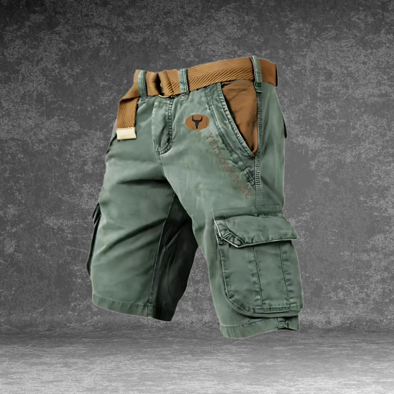 Short cargo pour homme respirant avec poches multiples et coupe confortable pour l’été
