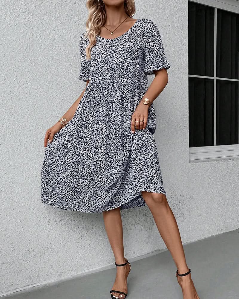 Romane – Robe midi d'été décontractée femme