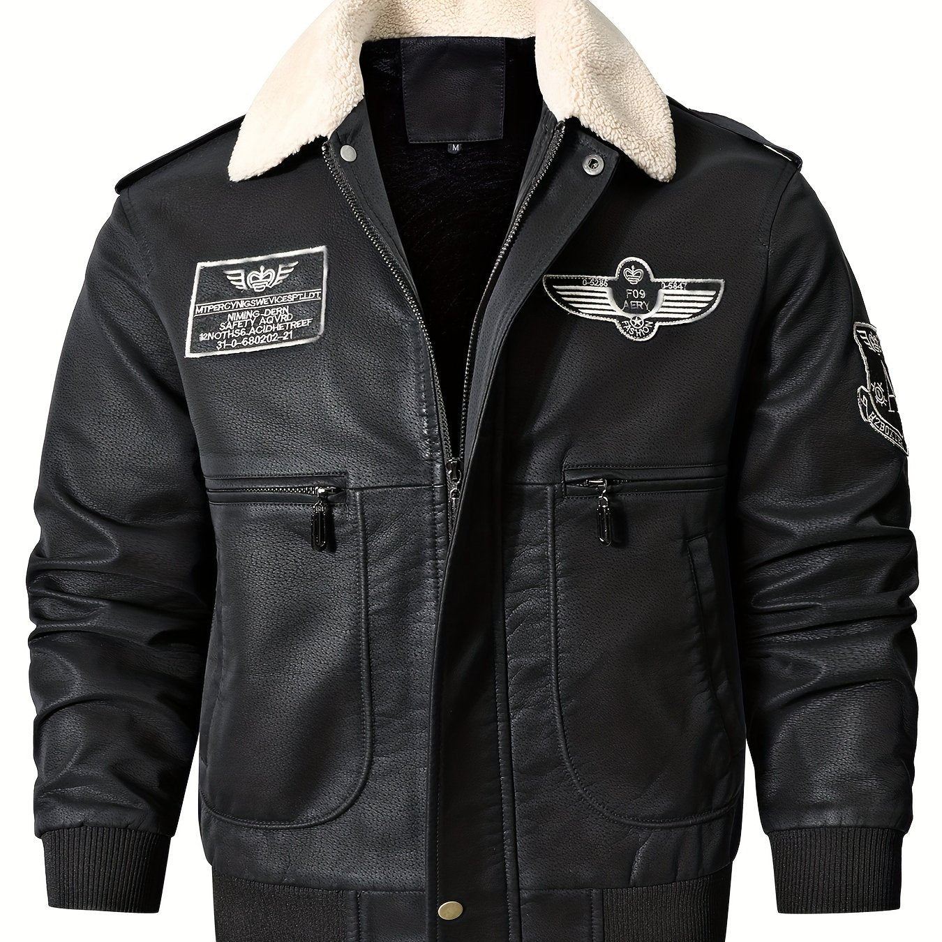 Maxence – Blouson aviateur d’hiver homme avec col en fourrure