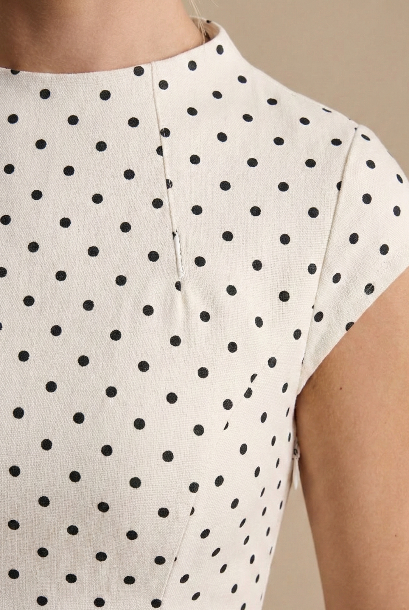 Marguerite – Robe maxi à pois femme