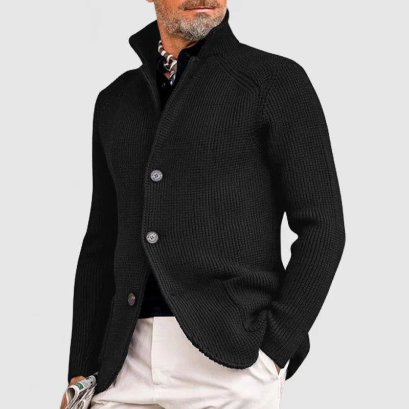 Gérard – Cardigan tricot homme d’hiver à poches