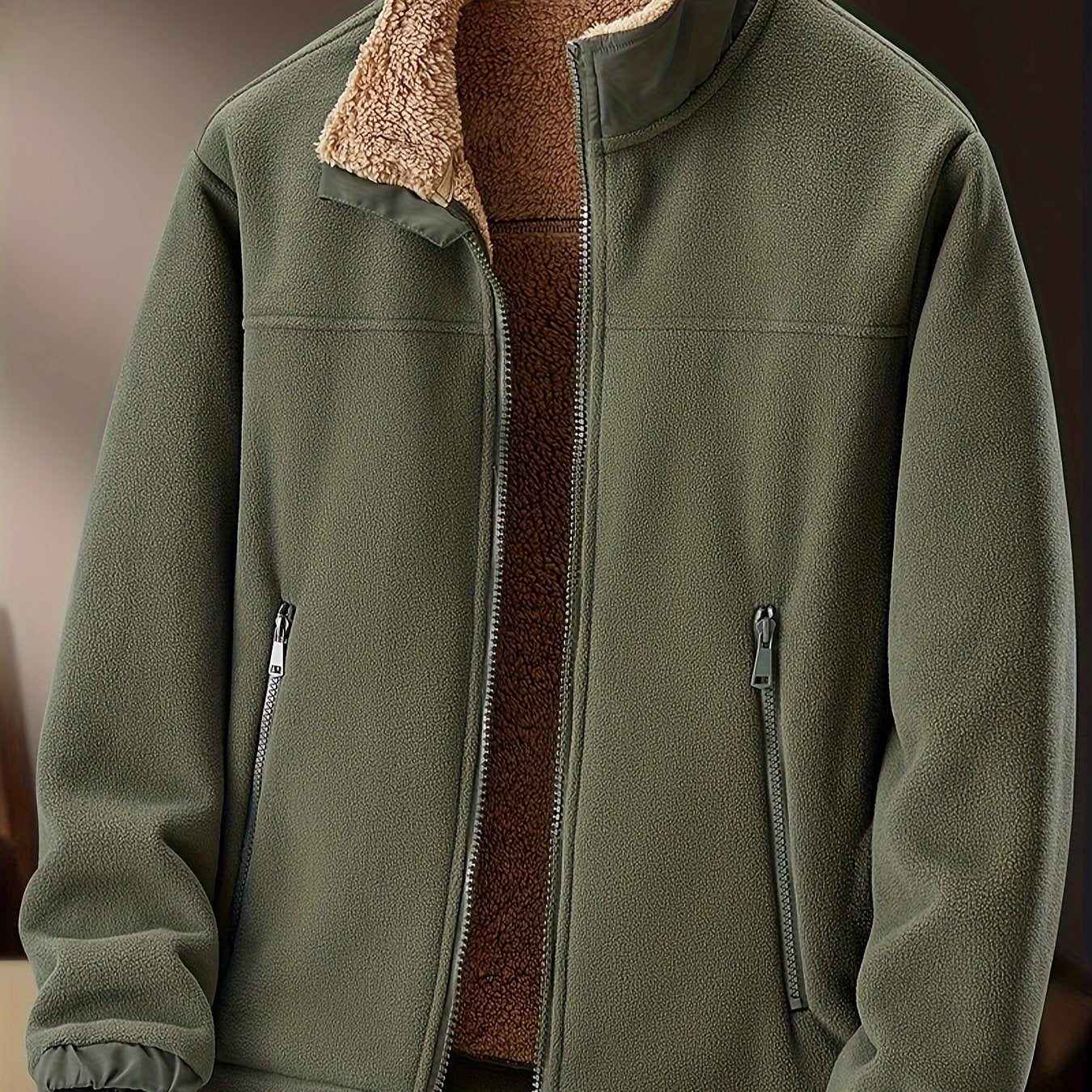 Timothée – Veste polaire homme avec doublure et fermeture zippée