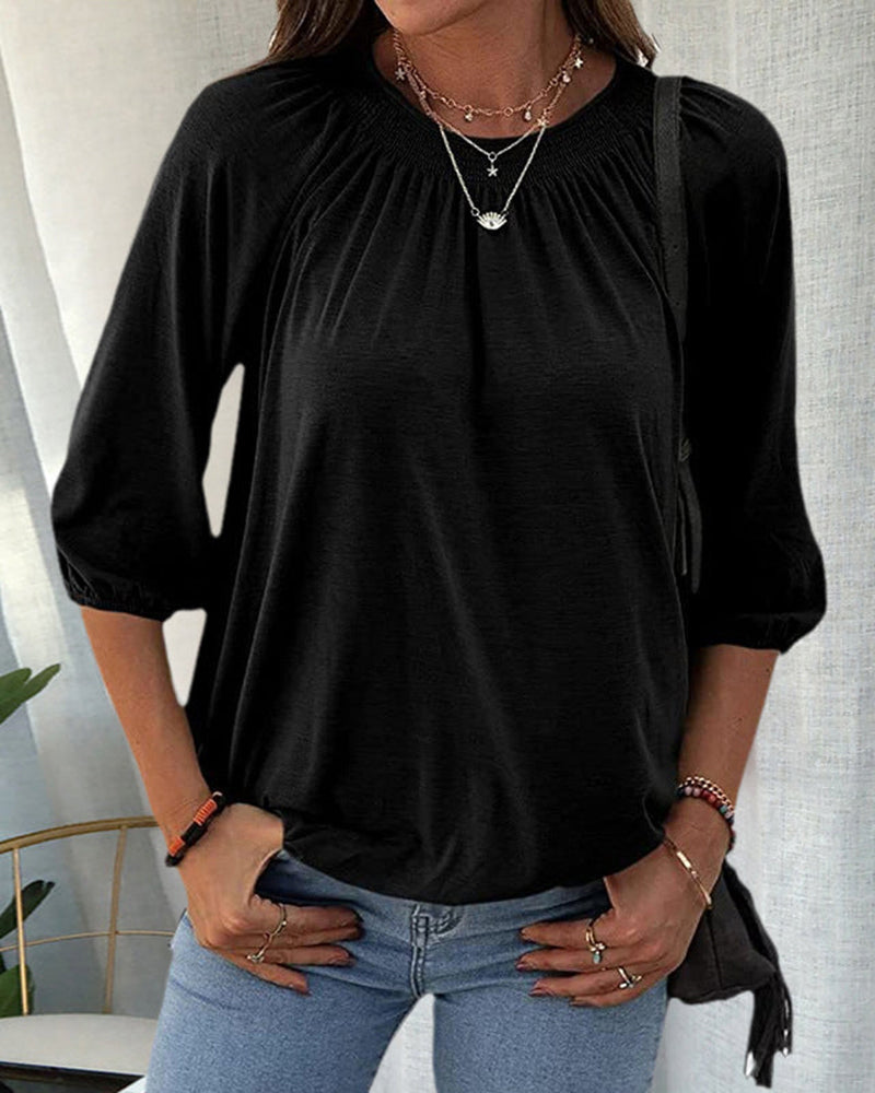 Kiara – T-shirt à col rond femme