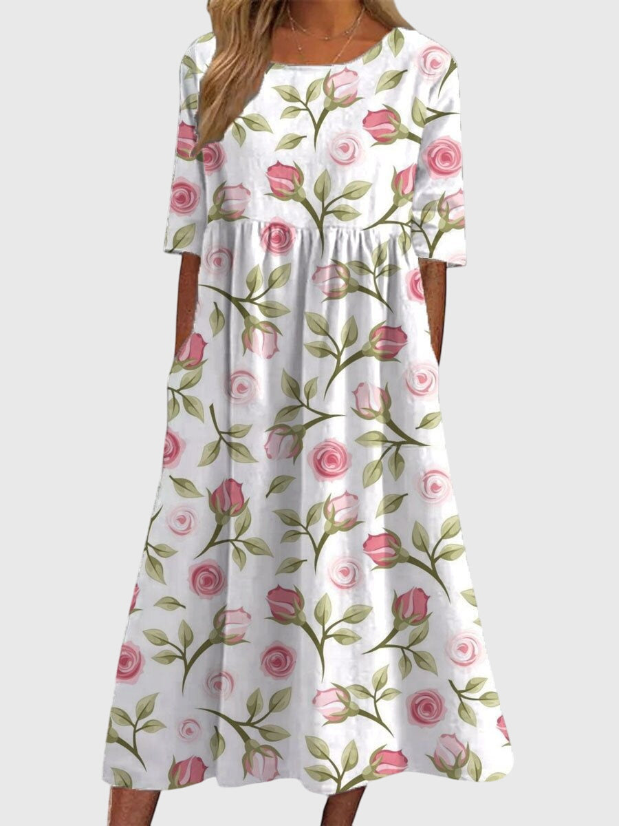 Garance – Robe midi d'été femme