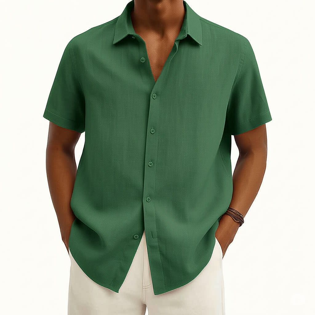Nicolas – Chemise à manches courtes à la coupe décontractée homme
