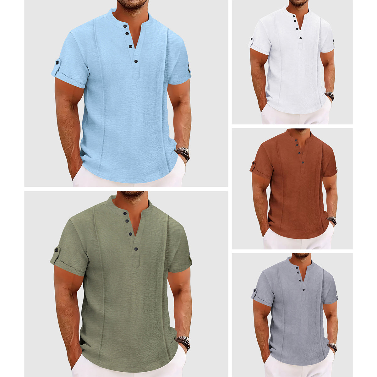 Romain – Chemise à boutons homme