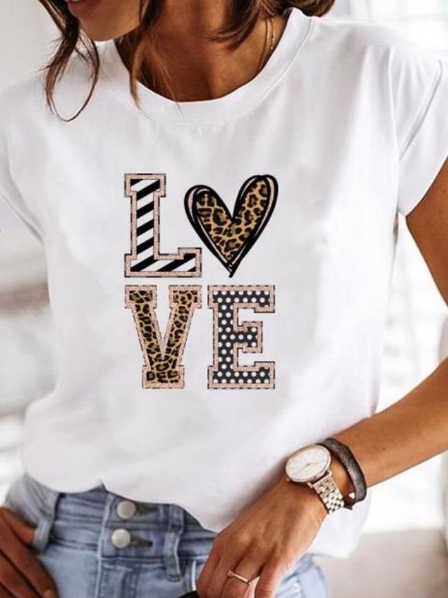 Éva – T-shirt blanc d’été à manches courtes femme