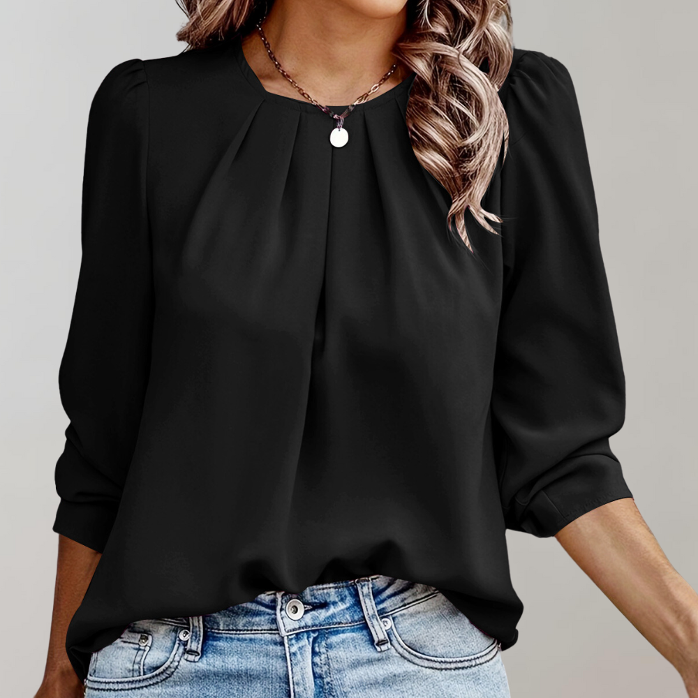 Axelle – Blouse à manches bouffantes femme