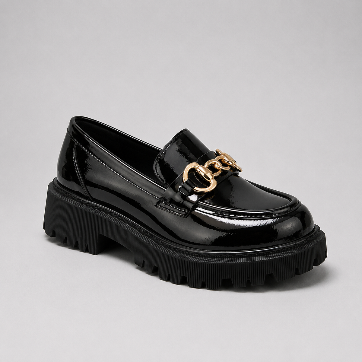 Mocassins femme à plateforme et talon bloc 1