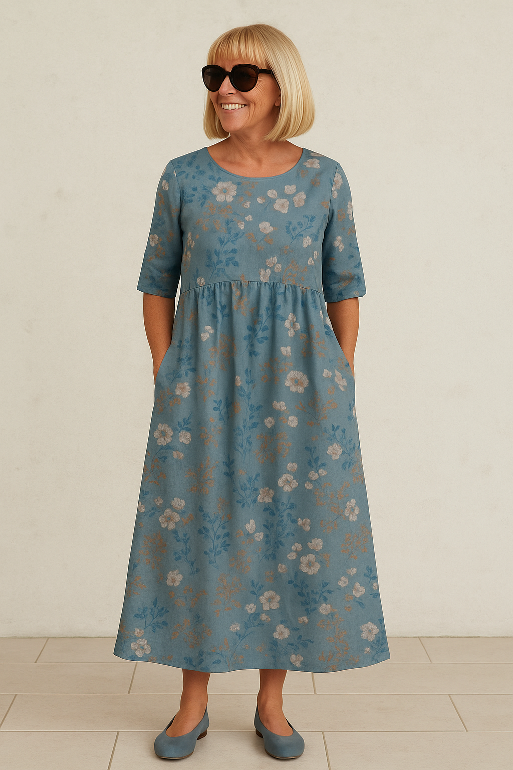 Gabrielle – Robe d'été fluide confortable femme