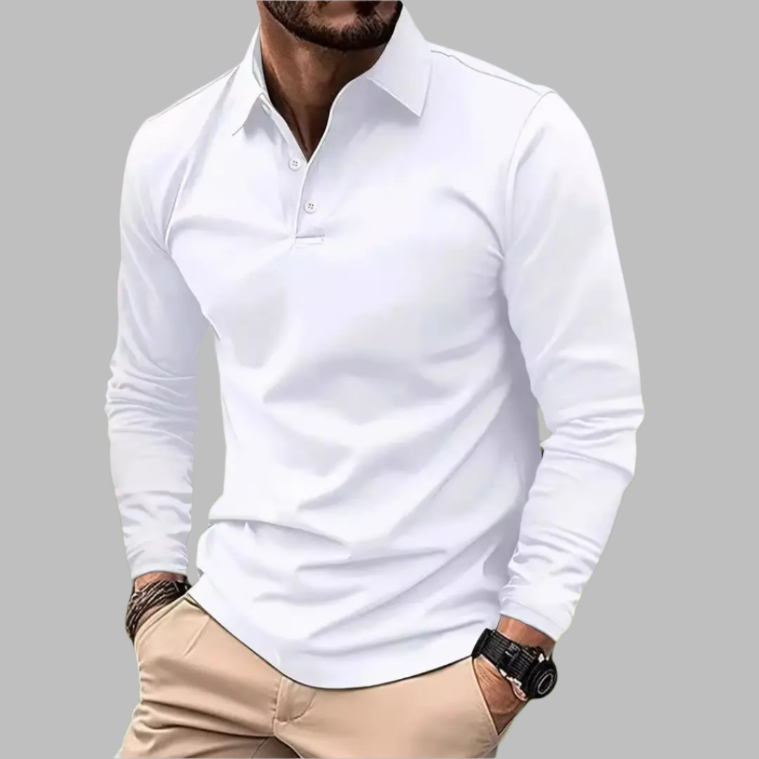 Lucas – Polo à manches longues homme